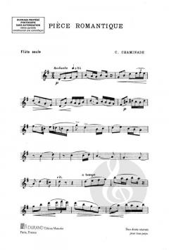 Piece Romantique Flute Seule von Cecile Chaminade 
