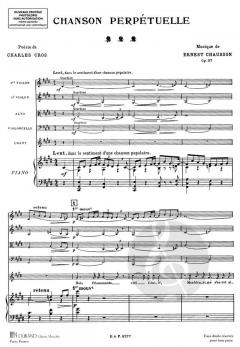 Chanson perpétuelle op. 37 (Ernest Chausson) 