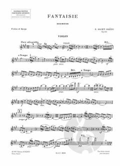 Fantaisie Op.124 Violon/Harpe (Camille Saint-Saëns) 