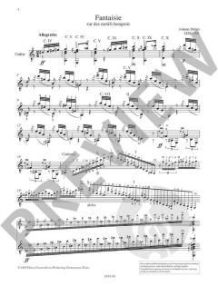 Fantaisie sur des motifs hongrois von Johann Dubez 