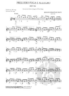 Präludium, Fuge und Allegro BWV 998 von J.S. Bach 