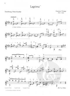 3 spanische Solostücke von Francisco Tarrega 