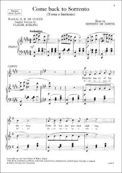 Come Back To Sorrento Eng/Ital Song E 