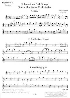 3 American Folksongs von Paul Hindemith 