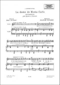 Dame de Monte-Carlo Chant et Piano von Francis Poulenc 