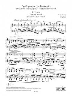 Drei Hymnen (an die Arbeit) op. 49 von Nikolai Medtner 