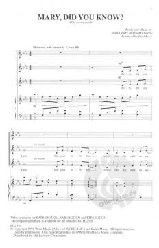 Mary, Did You Know? (Fred Bock) 