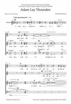 Adam Lay Ybounden (Matthew Martin) 