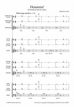 Hosanna! For Hands, Feet And Voices (Brendan Ashe) 