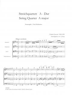 Streichquartett A-Dur von Charles Gounod im Alle Noten Shop kaufen