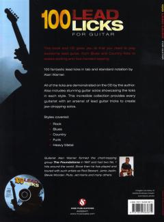 100 Lead Licks For Guitar von Alan Warner 