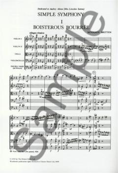 Simple Symphony for String Orchestra von Benjamin Britten 