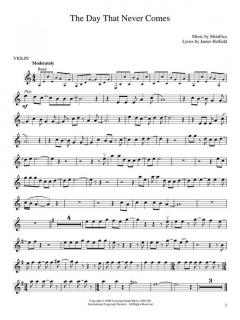 Best Of Metallica For Violin im Alle Noten Shop kaufen