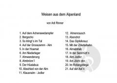 21 Weisen aus dem Alpenland (Adi Rinner) 