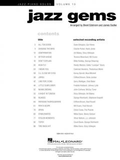 Jazz Piano Solos Series Vol. 13: Jazz Gems 