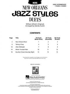 More New Orleans Jazz Styles Duets von William Gillock 