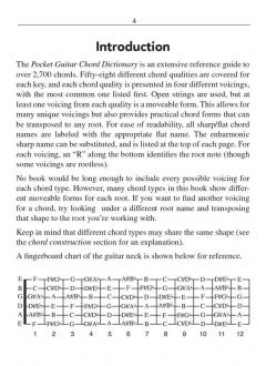 Hal Leonard Pocket Guitar Chord Dictionary 