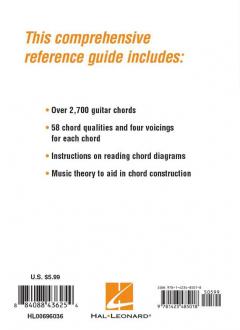 Hal Leonard Pocket Guitar Chord Dictionary 