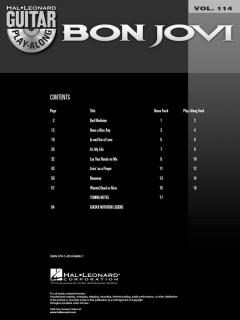 Guitar Play-Along Vol. 114 von Bon Jovi 