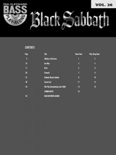 Bass Play-Along Vol. 26: Black Sabbath (Black Sabbath) 