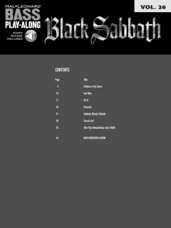 Bass Play-Along Vol. 26: Black Sabbath (Black Sabbath) 