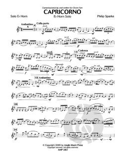 Capricorno von Phillip Sparke für Horn in Es und Klavier