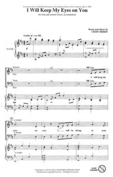 I Will Keep My Eyes On You (Cindy Berry) 