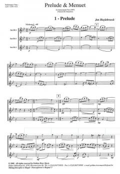 Prelude & Menuet von Jan Huylebroeck 