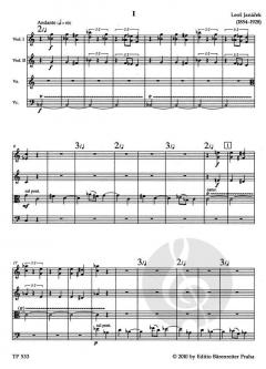 Streichquartett 2 Intime Briefe von Leo Eugen Janácek im Alle Noten Shop kaufen