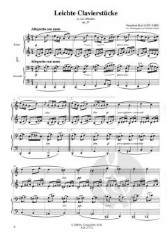 Leichte Clavierstücke zu vier Händen von Friedrich Kiel im Alle Noten Shop kaufen (Partitur)