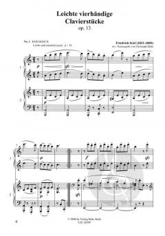 Leichte vierhändige Klavierstücke von Friedrich Kiel im Alle Noten Shop kaufen (Partitur)