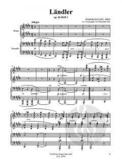 Ländler für Pianoforte zu vier Händen von Friedrich Kiel 
