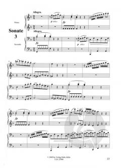 Trois Sonates à quatre mains von Johann Christian Heinrich Rinck 