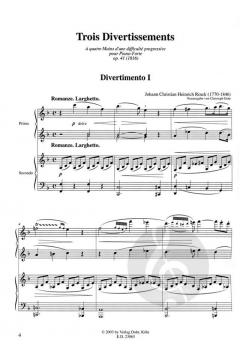 Trois Divertissements von Johann Christian Heinrich Rinck 