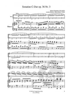 Sonatinen op. 36 von Muzio Clementi für Klavier mit hinzukomponierter zweiter Klavierstimme im Alle Noten Shop kaufen - DOHR27540