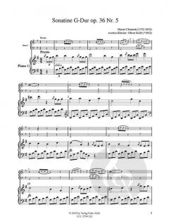 Sonatinen op. 36 von Muzio Clementi für Klavier mit hinzukomponierter zweiter Klavierstimme im Alle Noten Shop kaufen - DOHR27541