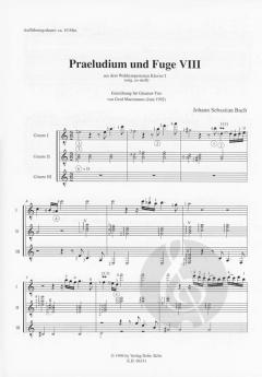 Präludium und Fuge Nr. 8 von J.S. Bach 