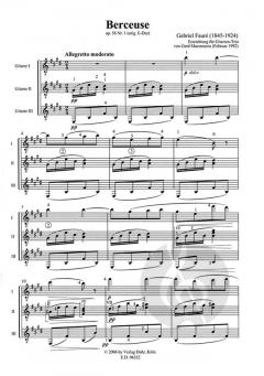 Drei Stücke aus Dolly für drei Gitarren von Gabriel Fauré 