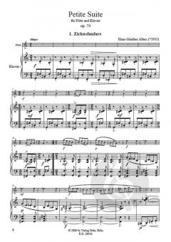 Petite Suite für Flöte und Klavier von Hans-Günther Allers im Alle Noten Shop kaufen