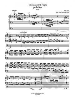 Toccata und Fuge für Orgel BWV 565 von Johann Sebastian Bach im Alle Noten Shop kaufen (Partitur)