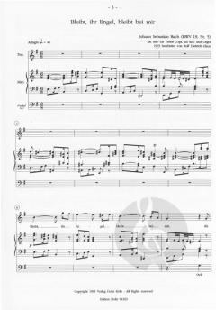 Bleibt, ihr Engel, bleibt bei mir von Johann Sebastian Bach 