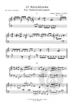 12 Miniaturen von Peter Bares 