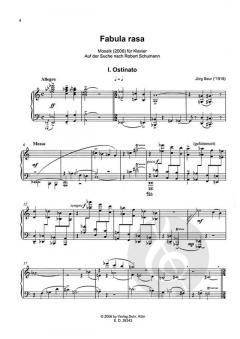 Fabula rasa von Jürg Baur 