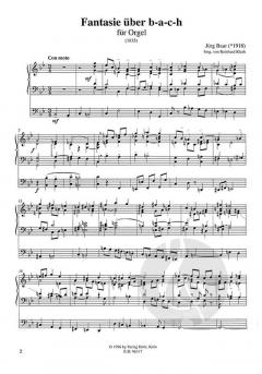 Zwei frühe Fantasien von Jürg Baur 