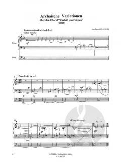 Archaische Variationen von Jürg Baur 