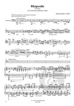 Rhapsodie von Reinhold Birk 