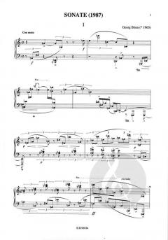 Sonate Nr. 1 von Georg Bönn 