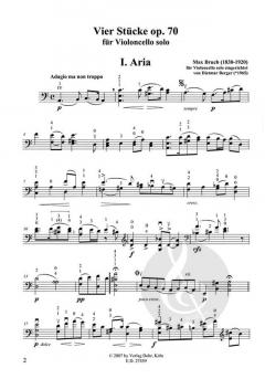 Vier Stücke von Max Bruch 