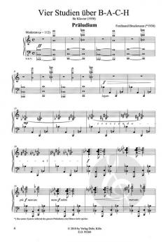 Vier Studien über B-A-C-H von Ferdinand Bruckmann 