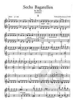 Sechs Bagatellen von Ferdinand Bruckmann 